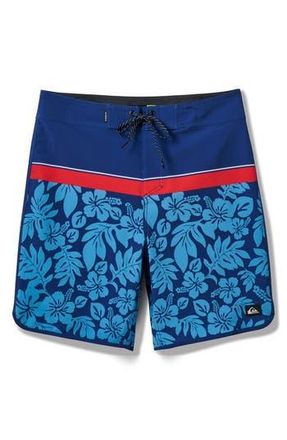 Quiksilver Surfsilk Hawaii Scallop Board Shorts in Estate Blue at Nordstrom Rack, Size 34
