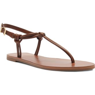 Schutz Nina Ankle Strap Sandal in Cognac at Nordstrom, Size 6.5