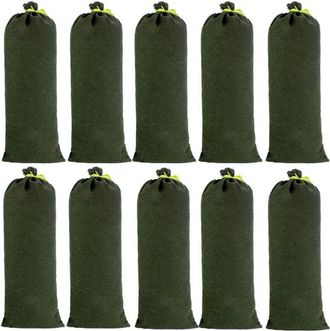 OEM 10 Sacos De Arena De Lona Para Barrera Contra Inundaciones, Dise&ntilde;o Mejorado, No Se Decoloran, Para Drenaje En Garajes, Tiendas, Escuelas, Estaciones D