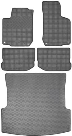 OEM Juego De Alfombrillas De Goma Para Coche Y Alfombrilla Para Maletero Del Skoda Octavia I Sed&aacute;n (1997-2010)
