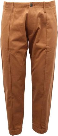 Nine In The Morning Kent Man Katoen Elastaan Broek - Heren - Chinos - Bruin - XS - Katoen - Broeken