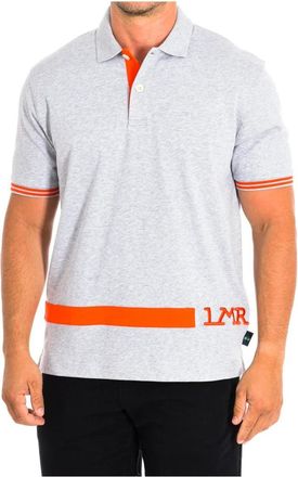 La Martina Polo Shirt met Korte Mouwen - Heren - Polos - Grijs - S - Katoen - Tops