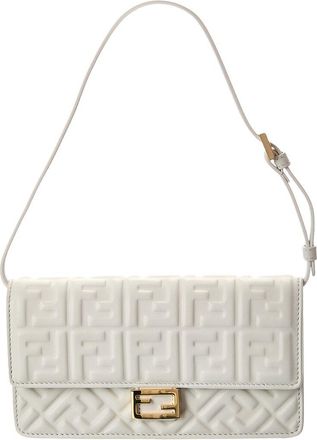 Fendi Fendi Baguette Ff Leather Wallet On Chain