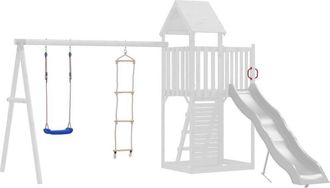 vidaXL Columpio Con Escalera De Cuerda Polietileno Azul Vidaxl