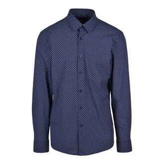 HUGO BOSS Stretch Overhemd - Heren - Casual Overhemden - Blauw - M - Overhemden