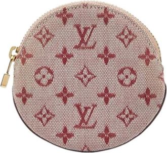 Louis Vuitton Pre-owned Wallets, female, Red, Size: ONE SIZE Pre-owned Canvas Wallet