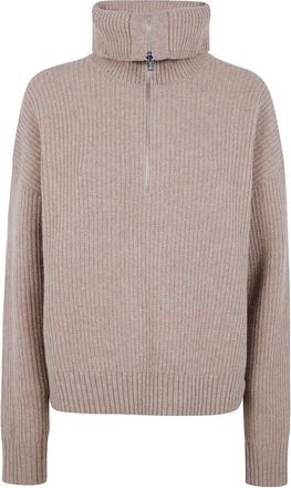 Filippa K Ribbed Wool Half Zip Sweater