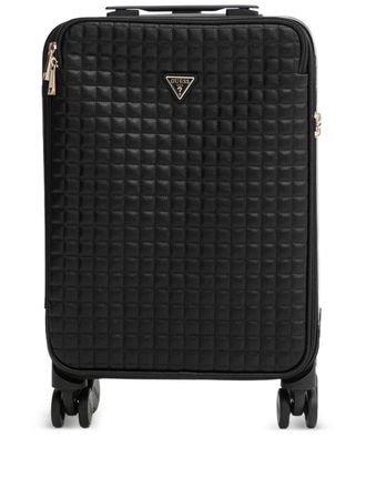 Guess Co small Nadira quilted luggage bag - Black
