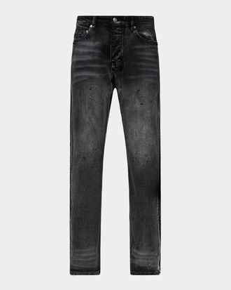 Ksubi Mens Chitch Carbon Black Slim Jeans