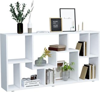ebuy24 Ebuy24 - vcm Scaffale di legno Libreria Media Scaffale Deposito Divider Decorazione Scaffale Lanisa l (Antracite)