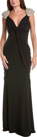 Issue New York Solid Embellished Maxi Dress