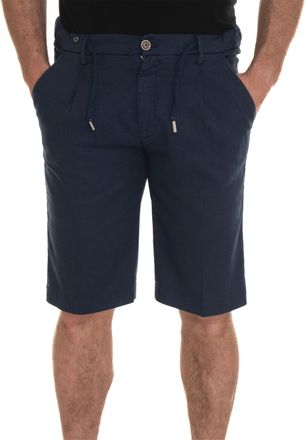 Filetto Pantalone Italiano Bermuda Blu Filetto Uomo