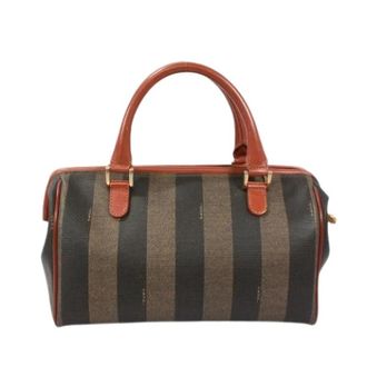 Fendi Pre-owned Vintage Boston Bag - Dames - Vintage Handtas - Bruin - ONE Size - Leer - Vintage