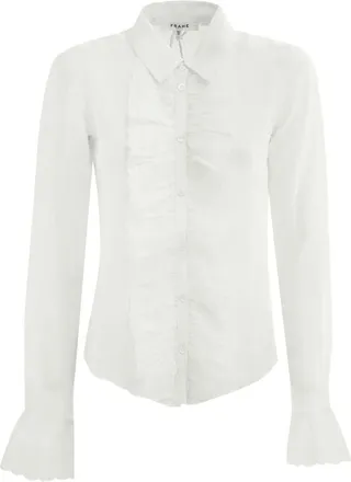 Frame Denim Camicia con ruches - Bianco