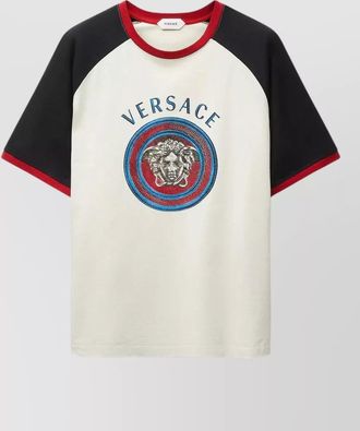 Versace regular-fit cotton logo-print t-shirt