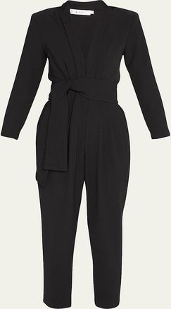 A.L.C. Kieran Belted Long-Sleeve Jumpsuit