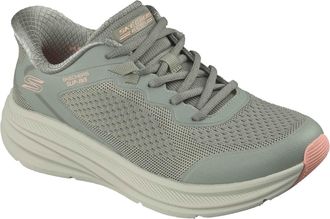 Skechers BOBS Skillz Textile Womens Olive Standard Trainers - Size UK 8