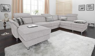 Sit&more Wohnlandschaft »Avignon U-Form« wahlweise mit Bettfunktion und Stauraum, inklusive Kopfteilverstellung