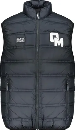 Emporio Armani Gilet trapuntato con logo - - Jackets - Uomo - Blu - L
