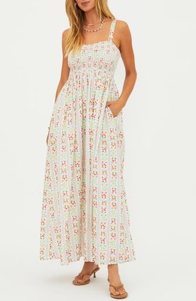 Beach Riot Cari Fruit Print Cotton Cover-Up Sundress in Fruit Blooms at Nordstrom, Size X-Small