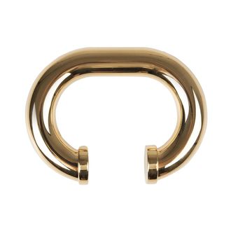 Paco Rabanne Accessoires, Dames, Geel, ONE Size, Gouden Oor Manchet Sieraden