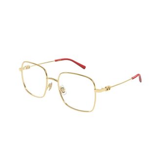 Valentino Glasses, unisex, Yellow, Size: 53 MM Metal V Logo Optical Frame