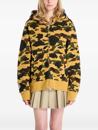 A Bathing Ape 1St Camo Shark full-zip hoodie - Giallo
