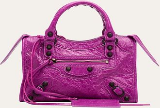 Balenciaga Le City Mini Leather Top-Handle Bag