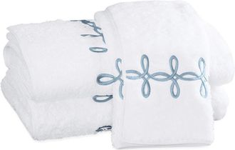 Matouk Gordian Knot Hand Towel in Hazy Blue at Nordstrom