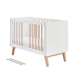 OEM Lit &Eacute;volutif 60x120 Pinio Swing - Blanc Et Bois