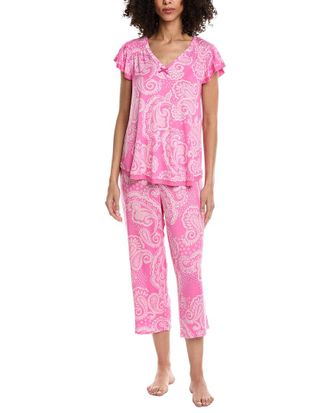 Ellen Tracy 2Pc Cropped Pajama Set