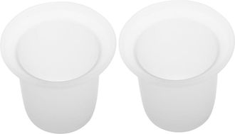 OEM Juego De 2 Vasos Para Cepillos De Inodoro, De Vidrio Esmerilado, Soporte De Almacenamiento Compacto Para El Ba&ntilde;o