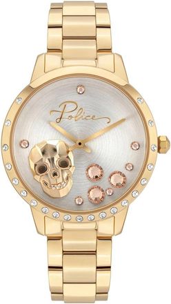 Police Salonga Roestvrijstalen Armbandhorloge - Heren - Horloges - Geel - ONE Size - Accessoires