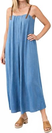 THML Clothing Denim Midi Dress In Blue