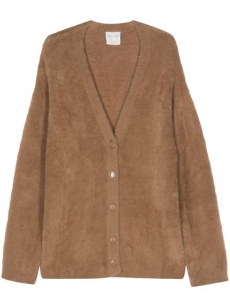 Forte_Forte Forte_Forte Velvet Fur Cardigan Clothing