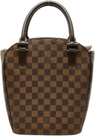 Louis Vuitton Pre-owned Handbags, female, Brown, Size: ONE SIZE Pre-owned Sarria So Damier Handbag