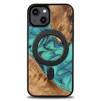 OEM Funda Bewood Unique Para Iphone 14 - Turquesa Con Magsafe