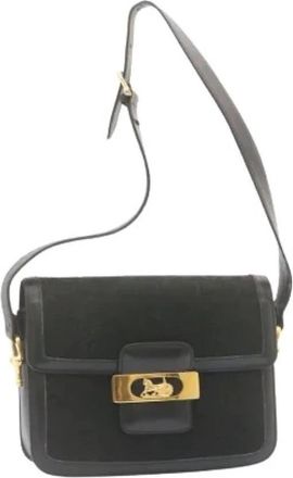 Celine Pre-owned Canvas Schoudertas - Dames - Vintage Schoudertas - Zwart - ONE Size - Vintage