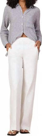 Avenue Montaigne Carla Pant In White Denim