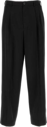 Magliano Wool Wide-Leg Link Pant - Heren - Nette broeken - Zwart - L - Wol - Broeken