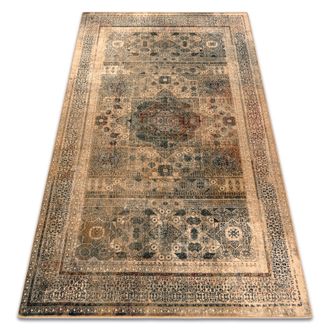 RugsX Rugsx - Alfombra De Lana Omega Mamluk Roset&oacute;n Vintage Crema Beige 100x150 Cm
