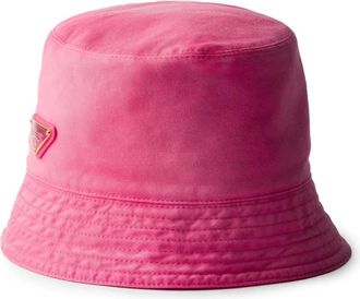 Prada Cappello bucket in cotone - Rosa