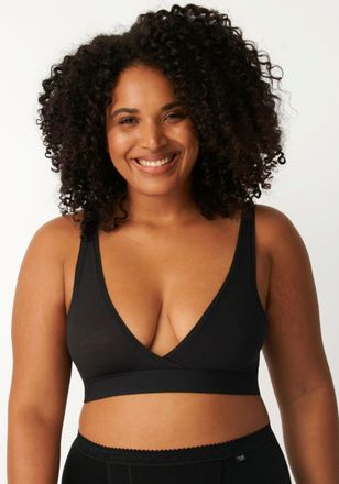 sloggi Bralette SLOGGI GO Allround, Damen, Gr. 1, N-Gr, schwarz, Single Jersey, Obermaterial: 88% Modal, 9% Elasthan, 3% Polyamid, BHs Bralette, One Size, ho