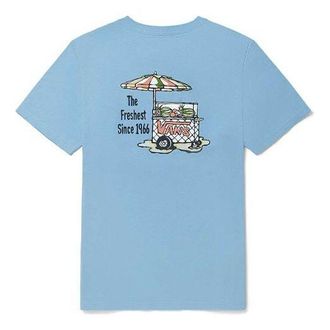 Vans Funny Printing Sports Round Neck Short Sleeve Couple Style Blue VN0A5F3LZJ2