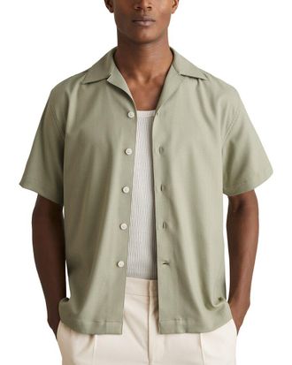 Reiss Nitus Herringbone Cuba Shirt