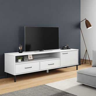 vidaXL Furniture Limited - Mueble De Tv Con Patas De Metal Oslo Madera