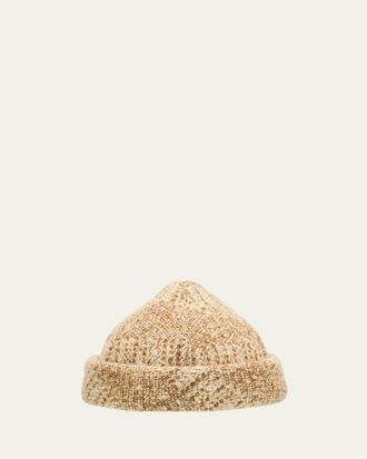 Loro Piana Daiana Norfolk Tweed Beanie