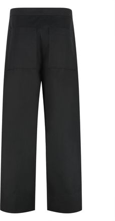 Toteme Womens Trousers Wide-Leg Black Cotton