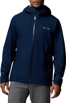 Columbia Trailborne Omni-Tech Waterproof Jacket in Collegiate Navy at Nordstrom, Size Xx-Large
