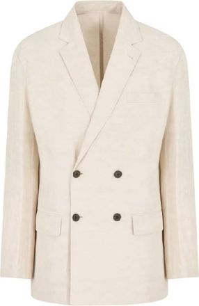 Emporio Armani Long Sleeve Linen Blend Blazer, Brand Size 48 (US Size 38)
